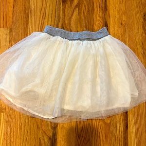 Girls Gap tutu 4T cream